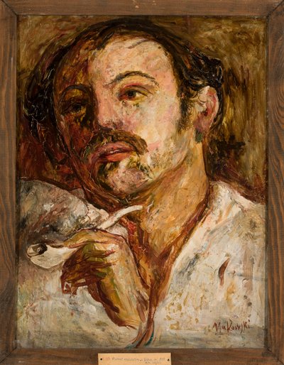 Ritratto di uomo con pipa da Tadeusz Makowski