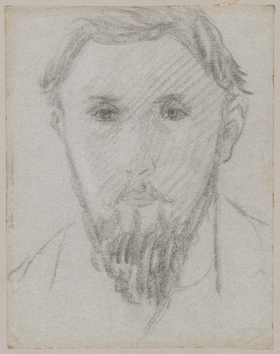Studio di ritratto di un giovane con la barba da Tadeusz Makowski