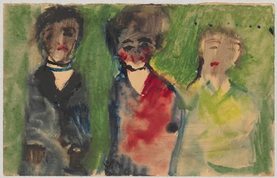 Drei weibliche Figuren in Abendkleidern da Tadeusz Makowski