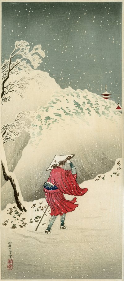 Viaggiatore nella neve da Takahashi  Hiroaki