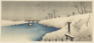 Neve sul fiume Ayase da Takahashi Hiroaki