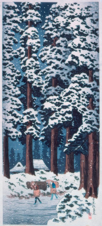 Strada fiancheggiata da cedri a Nikko da Takahashi Hiroaki