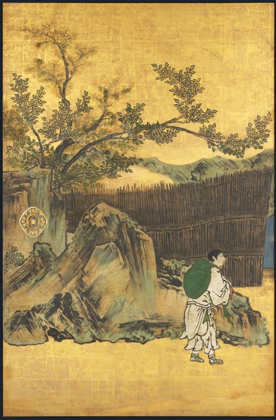 Una partita di Go, dai Quattro Accomplishments (inizio XVII secolo) da Takanobu Kano
