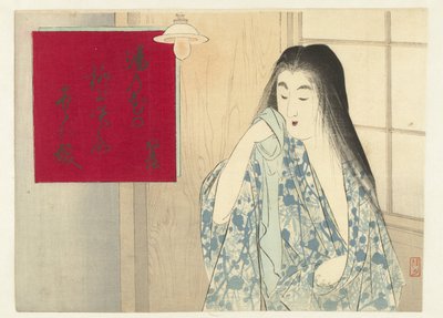 Donna in un interno da Takeuchi Keishū