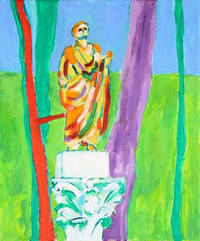 Statua da giardino colorata da Tamara Jare