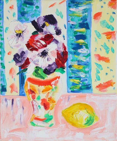 Fiori dai colori vivaci e limone da Tamara Jare