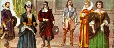 Abito italiano del XVII secolo da Tancredi Scarpelli