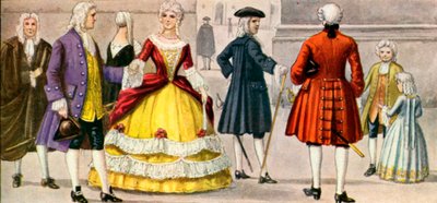 Abito italiano del XVIII secolo da Tancredi Scarpelli