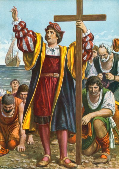 Cristoforo Colombo arriva nel Nuovo Mondo da Tancredi Scarpelli