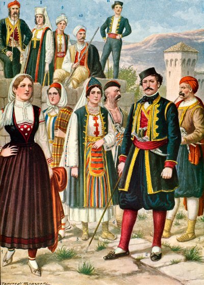 Costumi della Dalmazia e dei Morlacchi da Tancredi Scarpelli