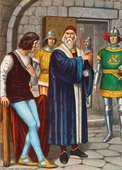 Il Doge Francesco Foscari ordina al figlio di obbedire agli ordini della Repubblica da Tancredi Scarpelli