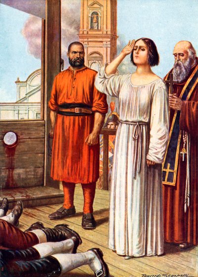 Eleonora Fonseca-Pimentel saluta i suoi colleghi giustiziati da Tancredi Scarpelli