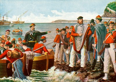 Garibaldi in partenza per la Spedizione dei Mille nel 1860 da Tancredi Scarpelli