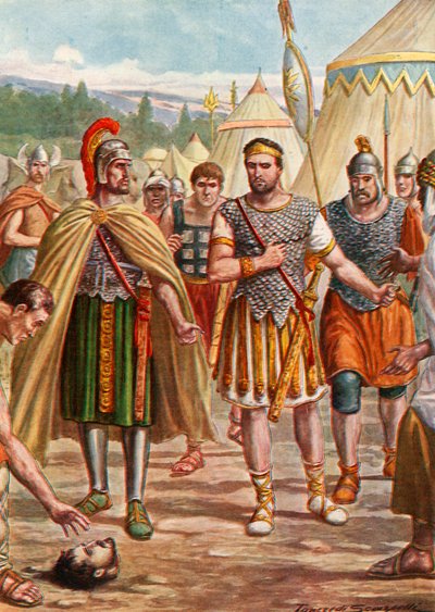 La testa di Asdrubale gettata nel campo di Annibale da Tancredi Scarpelli
