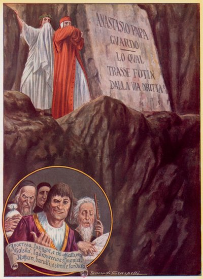 Illustrazione per la Divina Commedia di Dante da Tancredi Scarpelli