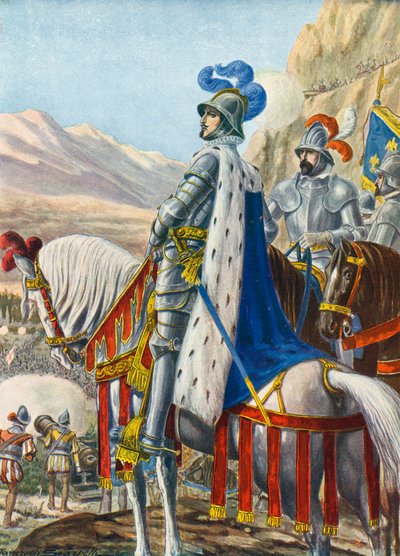 Re Francesco I di Francia che osserva le Alpi il 15 agosto 1515 da Tancredi Scarpelli