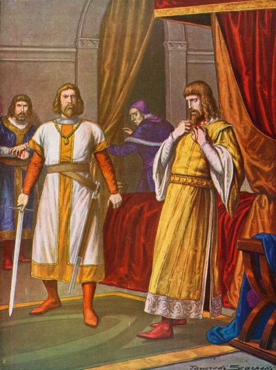 Re Filippo di Svevia ucciso dal conte Otto VIII di Wittelsbach a Bamberga da Tancredi Scarpelli