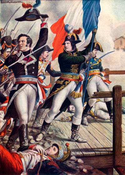 Napoleone Bonaparte alla battaglia di Arcole da Tancredi Scarpelli