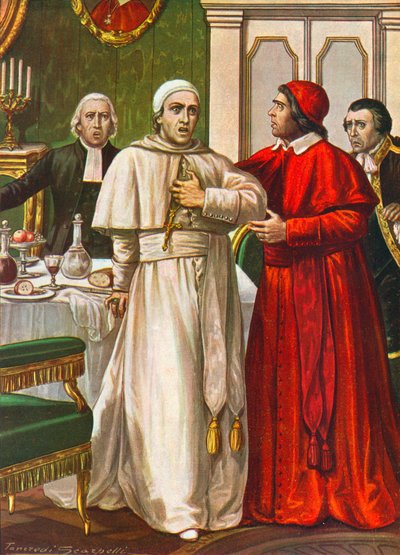 Papa Clemente XIV colto da un