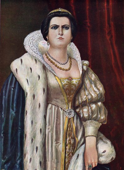 Ritratto di Lucrezia Borgia (1480-1519), illustrazione di Tancredi Scarpelli da 