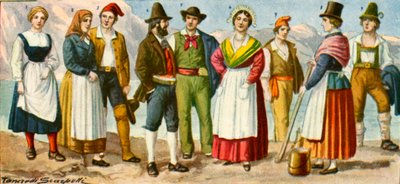 Abito regionale italiano da Tancredi Scarpelli