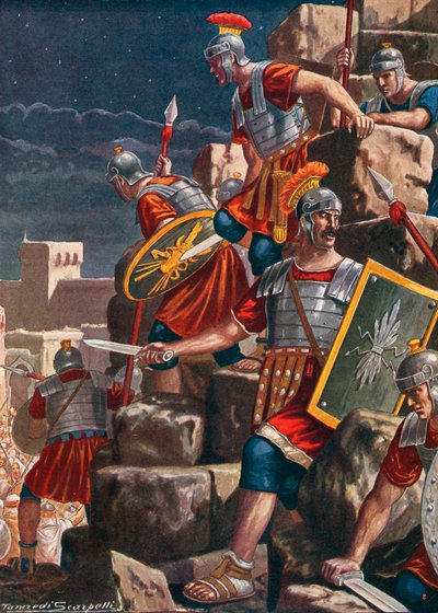 La presa di Gerusalemme da parte dei Romani sotto la direzione di Tito da Tancredi Scarpelli