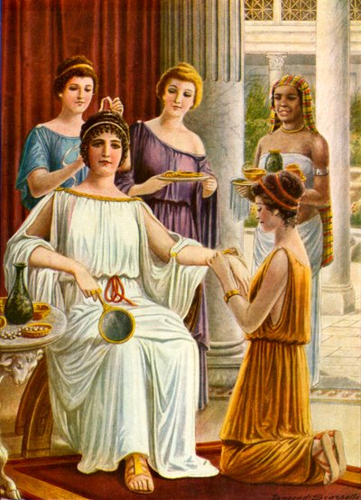 Toeletta di una donna nell