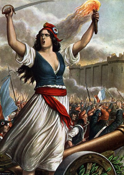 Rivoluzione francese del 1789: la presa della Bastiglia il 14 luglio da Tancredi Scarpelli