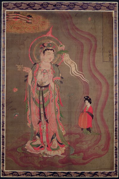 Un Bodhisattva che guida una signora alla Terra Pura, c.851-900 da Tang Dynasty Chinese School