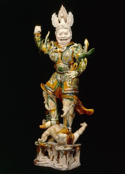 Lokapala (Guardiano Celeste), inizio VIII secolo da Tang Dynasty Chinese School