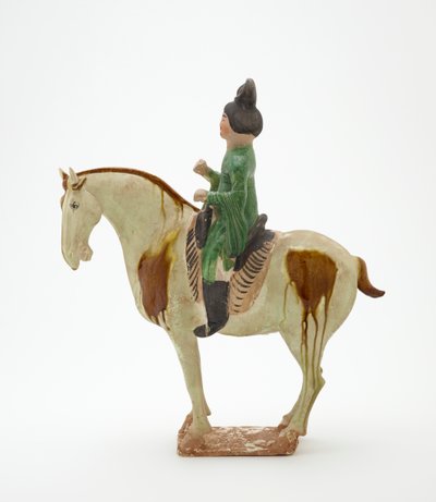 Uomo a cavallo, Dinastia Tang, c.700-750 da Tang Dynasty Chinese School