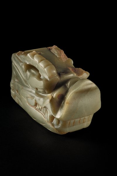 La Testa di Drago di Giada Junkunc da Tang Dynasty Chinese School