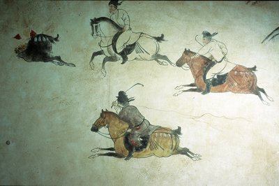 Tomba del principe ereditario Zhang, 2° anno di Shenlong, dinastia Tang, 618-907 da Tang Dynasty Chinese School