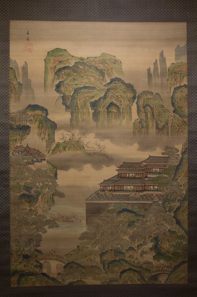 Paesaggio del palazzo da Tani Buncho