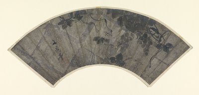Ventaglio con uva e viti da Tani Buncho