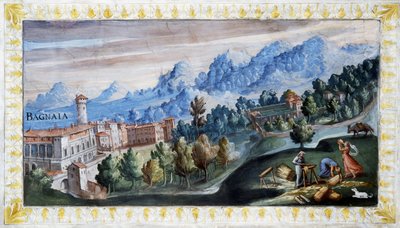 Veduta di Bagnaia da Tarquinio Ligustri