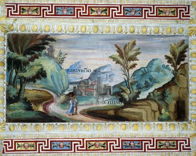 Veduta di Celleno da Tarquinio Ligustri