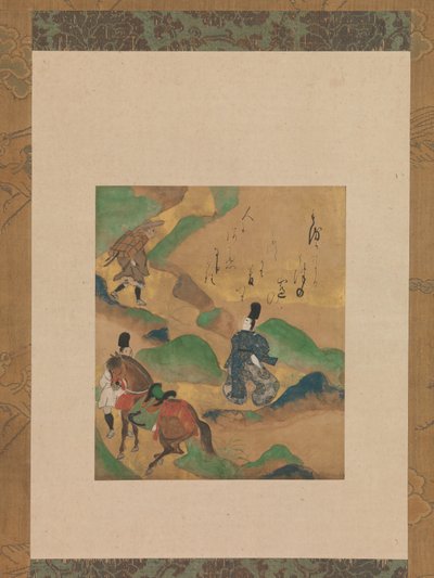 Monte Utsu Utsu no yama, da I racconti di Ise Ise monogatari, ca. 1634 da Tawaraya Sotatsu