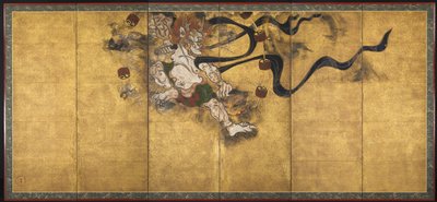 Dio del Tuono Raijin, metà del 1600 da Tawaraya Sotatsu
