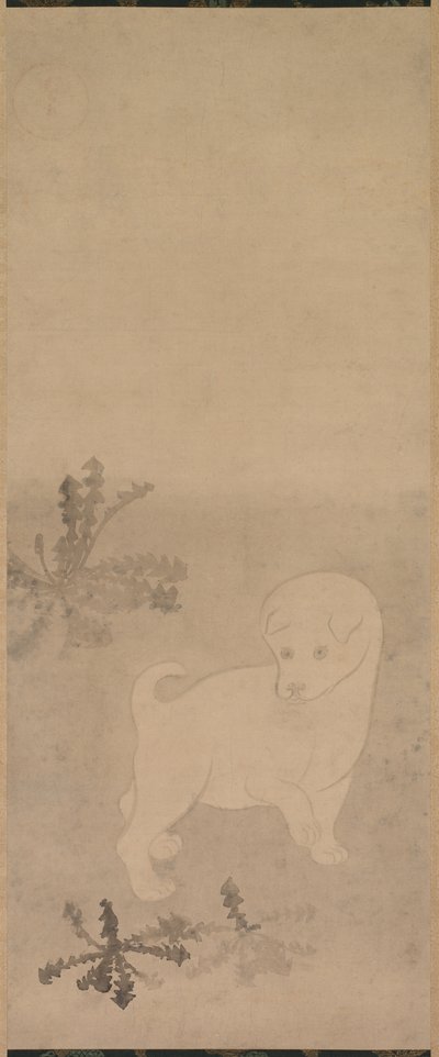 Cucciolo con denti di leone, 1600-1640 da Tawaraya Sotatsu