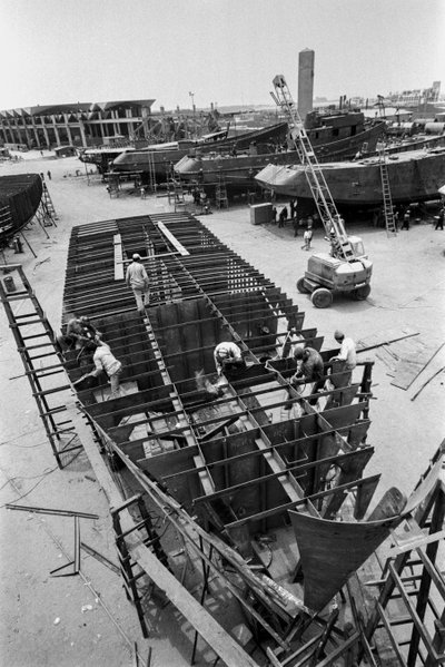 Cantiere navale Promecan, Porto di Callao, costruzione di barche da pesca a circuizione da Ted Spiegel