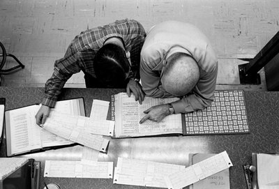 Manutenzione delle apparecchiature telefoniche alla PacTel alias Pacific Telephone a Bellingham da Ted Spiegel