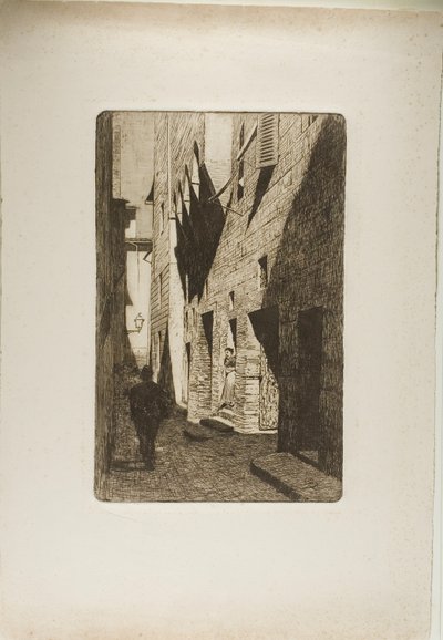 Casa di Dante da Castiglione da Telemaco Signorini
