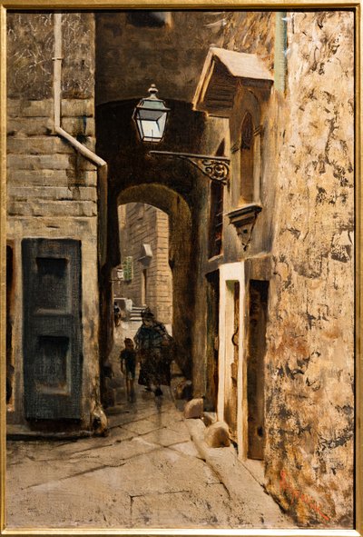 Via dei Cavalieri nel vecchio ghetto di Firenze, c.1882 da Telemaco Signorini
