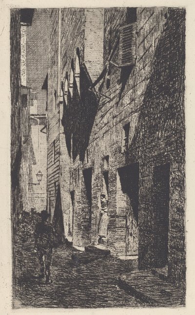 Casa di Dante da Castiglione da Telemaco Signorini
