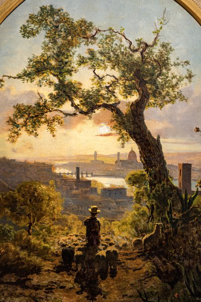 Paesaggio di Firenze dalla collina di San Miniato da Telemaco Signorini
