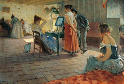 La toilette del mattino da Telemaco Signorini