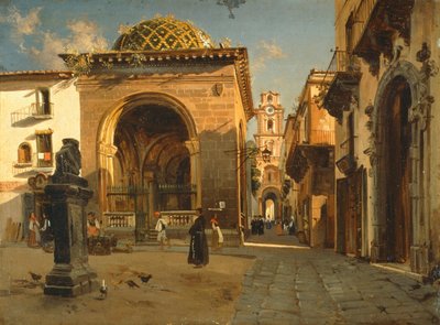 La loggia del Sedil Dominova a Sorrento da Teodoro Duclere