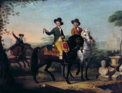 Il principe Sigismondo Chigi visita gli scavi di Porcigliano da Teodoro Matteini