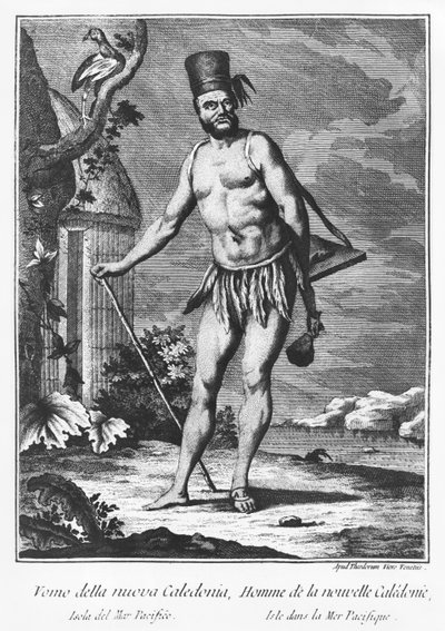 Uomo della Nuova Caledonia da Teodoro Viero